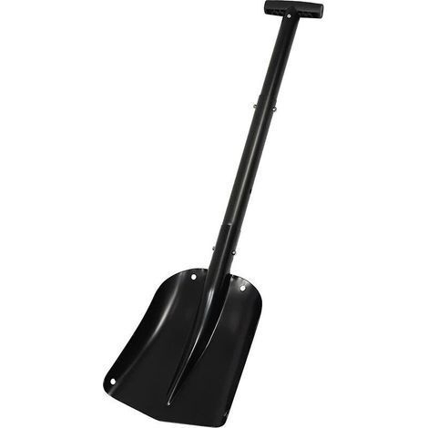 pair Pelle à Neige Pliable en Alliage d'Aluminium Pelle à Neige Télescopique Neige à Usage Externe pour Voiture Camping Jardin (Noir) (1/4)
