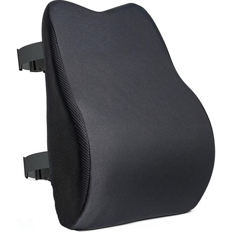 Coussin de soutien lombaire en mousse à mémoire de forme - Coussin ergonomique certifié Oeko-Tex - Coussin pour sciatique - Coussin de soutien orthopédique pour la colonne vertébrale (1/5)