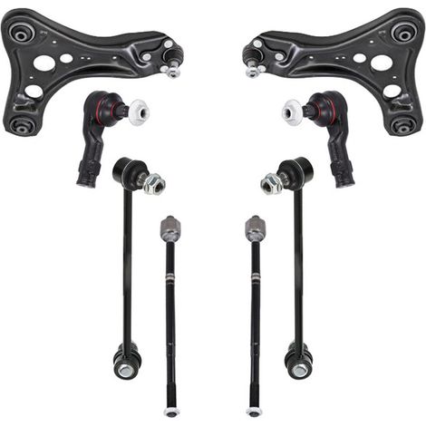 KIT BRACCIO OSCILLANTE 8 PEZZI COMPATIBILE CON VW ID.3 (E11, E12) 1st / Kit Sospensione Completo OE/OEM / Bracci Oscillanti + Testine Sterzo / Sostituzione Diretta OEM