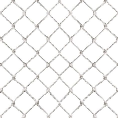Filet de sécurité pour animaux de compagnie - Clôture antichute pour fenêtre de balcon - Blanc - 3 x 6 m - Trous de 4 cm (1/3)