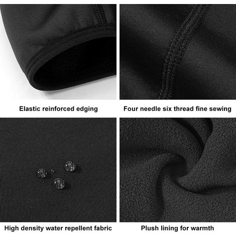 Cagoule Masque facial Coupe-vent Imperméable Polaire Chaud Bonnet Respirant pour Hommes et Femmes Hiver Activités Extérieures Cyclisme Ski Course à pied (1/5)