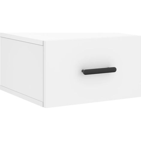 Maison Exclusive - Mesita de noche de pared blanco 35x35x20 cm