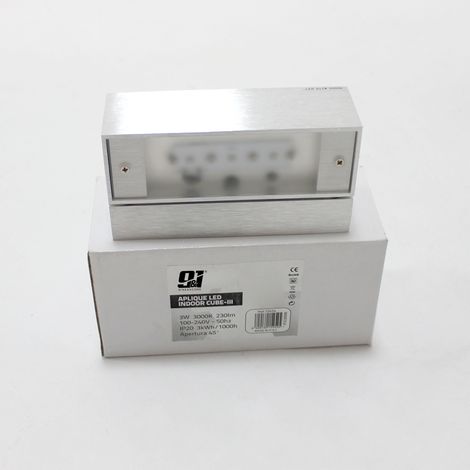 Orion91 donclaif stainless steel led wall light 3w 243lm warm white 3000k 150x50x79mm nine&one premium - spazioluzio (1/5)
