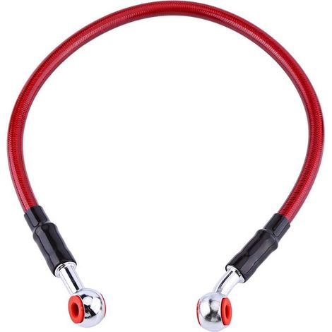 Ligne de Tuyau d'Huile de Frein, Ligne de Tuyau d'embrayage de Frein de Moto de Durite d’Huile de Frein(45CM-Rouge) de (1/5)