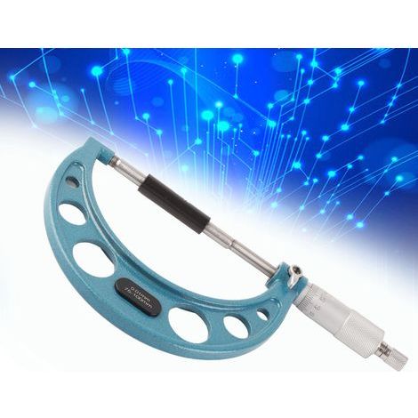 Micrometro esterno di alta precisione in acciaio inossidabile da 75-100 mm per la misurazione dello spessore. (1/5)