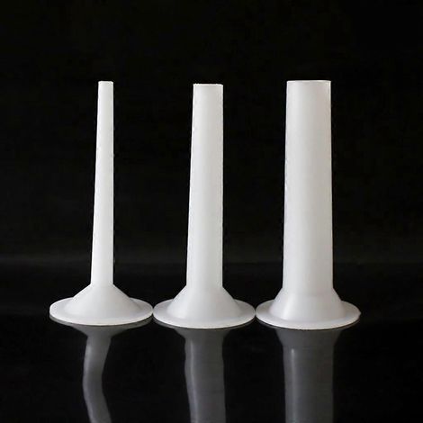 Ensemble de 3 entonnoirs de remplissage pour saucisses alimentaires, tubes de remplissage pour poussoir à viande, manuel d'utilisation inclus (1/4)