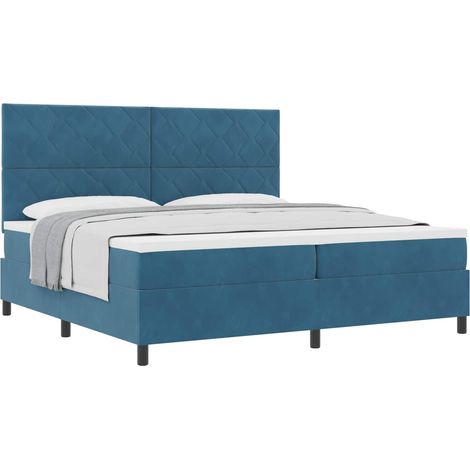 Maison Exclusive - Boxspringbett mit Matratze Dunkelblau 200 x 20