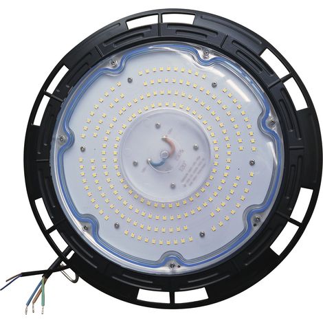 Europalamp – Gamelle suspension industrielle HIGH BAY UFO 100W IP65 – Lumière blanche froide 6000K – Étanche IP65 – Alimentation Meanwell – 15000 lumens (1/6)