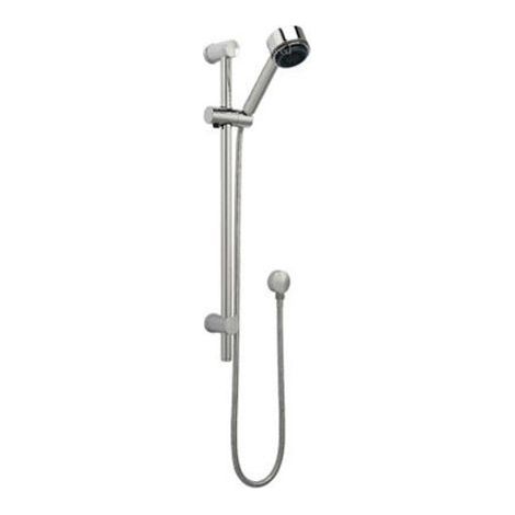 Nuie Round Shower Slider Rail Kit 660mm High - Chrome (1/4)