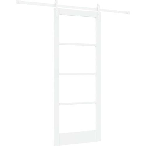 Maison Exclusive - Schiebetür ORKDAL Weiß 83 x 202 cm Massivholz