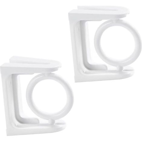 Zerodeko Lot de 2 supports adhésifs pour barre de douche murale à tension, installation facile (1/5)