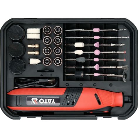 YATO SZLIFIERKA MINI 8V Z AKCESORIAMI