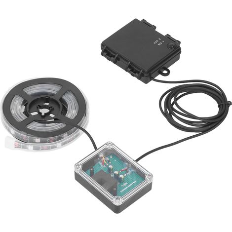 Barre lumineuse LED pour panier de basket-ball extérieur, à changement de couleur par énergie solaire et résistante à la pluie, pour une utilisation en extérieur. (1/5)