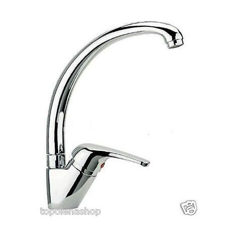 MISCELATORE RUBINETTO MONOCOMANDO LAVABO PER LAVELLO CUCINA CANNA ALTA CROMATO