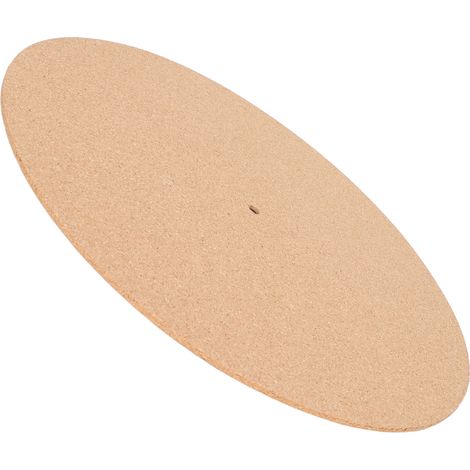 Tapis de platine vinyle antistatique en liège, style rétro, antidérapant et haute fidélité, pour disques vinyle 30 cm (12 pouces). (1/5)