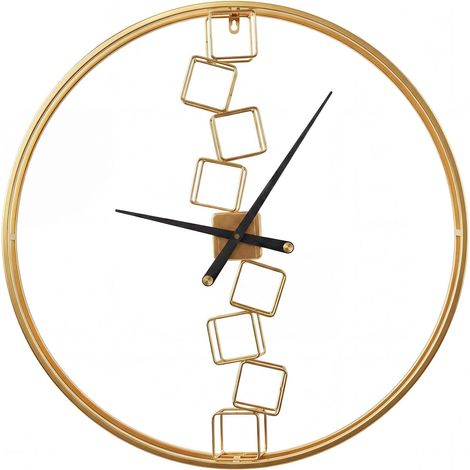 COSTWAY Orologio Da Parete Orologio Da Muro Grande Decorativo Stanza Soggiorno Fattoria Moderno Cucina A Batteria Rustico Rotondo Arte Metallo Silenzioso Casa (1/5)