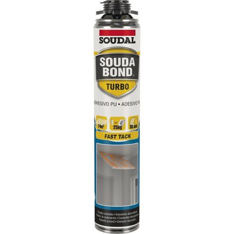 Soudal SCHIUMA POLIURETANICA ''SOUDABOND EASY TURBO GUN'' PER PISTOLA ml. 750