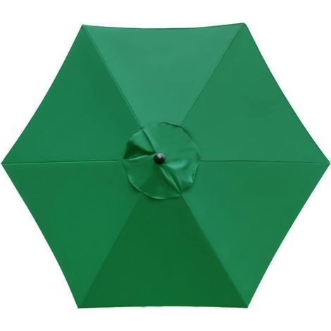Ersatzschirmdach (3 m) für 6 Streben, geeignet für Terrasse/Garten/Pool, grün (1/5)