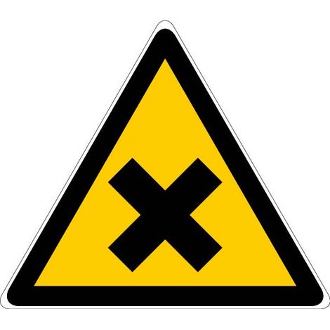 Novap Panel de advertencia triangular amarillo 10 cm