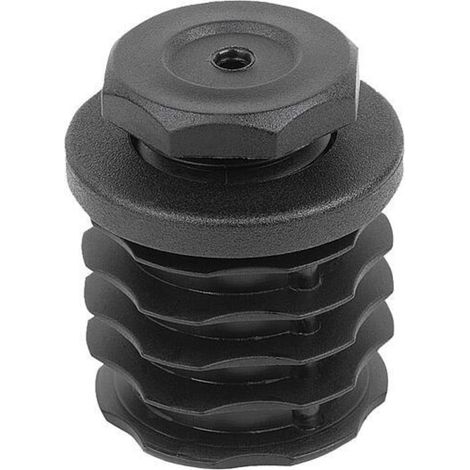KIPP Justierstopfen Form A rund D 32 x 29mm Polyamid schwarz (1/3)