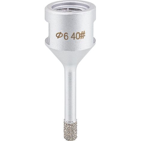 Couronne de perçage à sec pour carrelage Soldia Ø 6 mm, filetage M14, refroidissement intégré