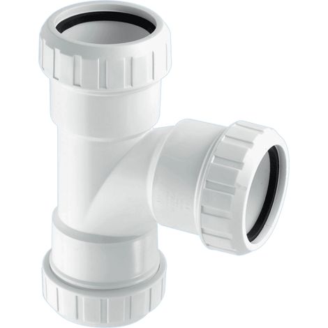 McAlpine V21L 1½" x 1½" x 1¼" Surefit Swept Tee (1/2)
