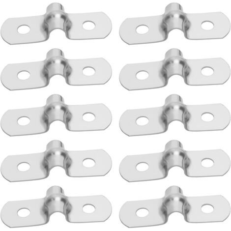 Lot de 50 colliers de serrage M5 en acier inoxydable 304 rigide en forme de U pour tuyau de canalisation fixe (1/5)