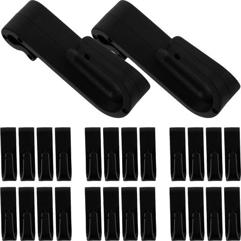 crochets noirs pour panneaux perforés petits supports de (1/5)