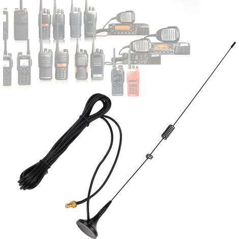 Antenne magnétique double bande VHF/UHF UT-106UV SMA femelle pour voiture Baofeng UV 5R (1/5)