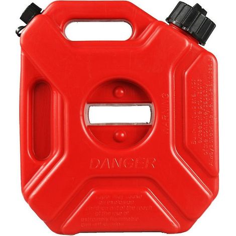 1.3 Gallon Fuel Tanks 5L Portable Gasoline Diesels Containers Anti-Static Backup Petrol Storage Tank-Red