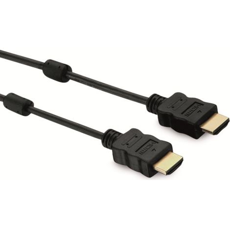 Câble HDMI S-IMPULS, HIGH SPEED WITH ETHERNET, 2 filtres ferrite, 3 m