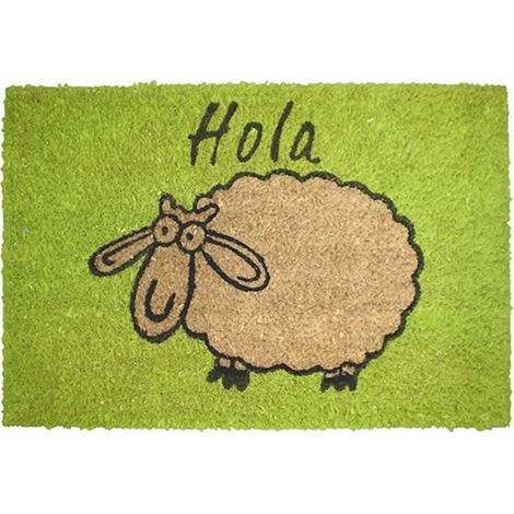 Paillasson Moutons Coco Fibre De Coco Naturelle & Design Ludique - Tarres