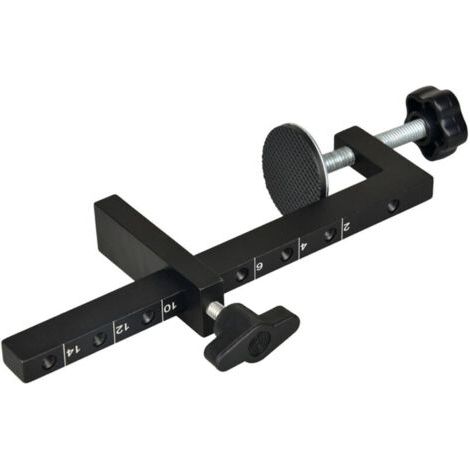 Serre-joint en G robuste pour le travail du bois, réglable de 10 à 140 mm, pour la fixation, la découpe et le perçage. (1/4)