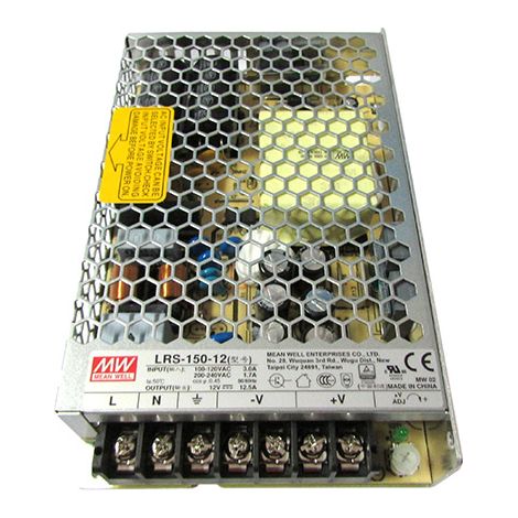 Alimentatore MW MEAN WELL CV 150W 12,5A LRS-150-12 Trasformatore Da AC 220V A DC 12V Per Prodotti Led (1/3)