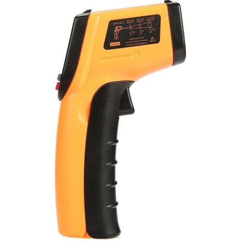 Thermomètre Infrarouge, Sans Contact Laser Thermomètre Infrarouge de -50°C à 400°C, Ecran LCD Rétroéclairé (1/4)