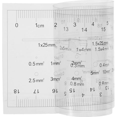 de largeur de fissure en plastique transparent 0 15 mm règle (1/5)