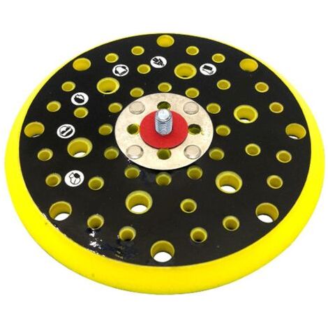 QORVA-Plateau de polissage de 150 mm avec 52 trous pour Mirka CEROS/DEROS - Plateau de ponçage avec filetage 5/16 pour polissage professionnel
