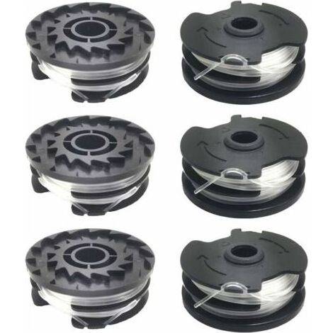 Lot de 6 bobines de fil de rechange pour coupe-bordure LIDL Parkside PRTA 20-Li A1, B2, C3, PRT 550 A1, A3, PRT 300 A1 (1/5)