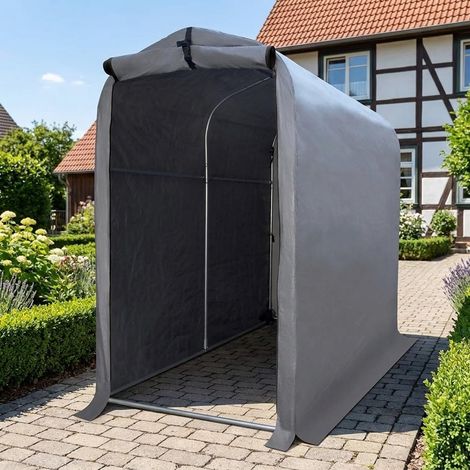 Abri Vélo Tente Hivernage pour 2 Vélos : Rangement Robuste en Acier Galvanisé - Coffre/Abri de Jardin Imperméable 180x94x175 cm (1/5)