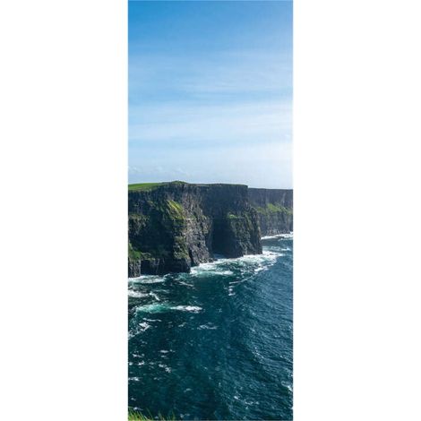 Panneau mural douche en alu-composite VIPANEL - Inspiration Nature Décor Falaises de Moher - Finition Brillant - 100x255cm (1/5)