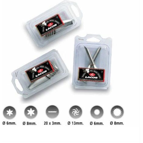 Lot de 6 douilles variées Inox - LACOR