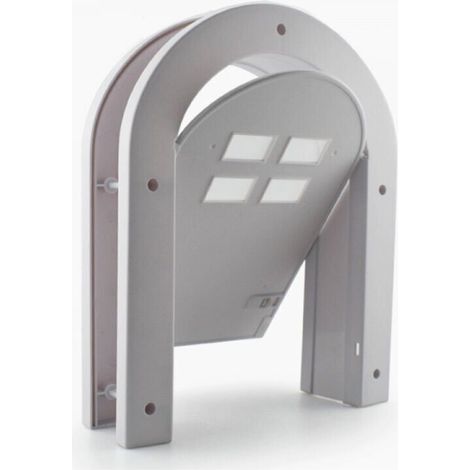 Puerta para gatos de interior con forma única, puerta para mascotas, puerta con cerradura para perros y gatos de hasta 150 cm, fácil y segura instalación (1/4)