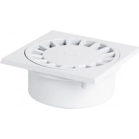 Hofablauf mit vertikal eingebauter Muffe: M50-F40/63, weiß