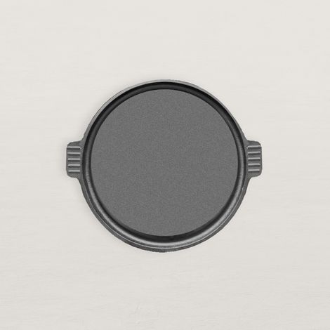 Plaque de cuisson plancha en fonte 44 x 37 cm – Surface de cuisson Ø37 cm – Pour cuisson précise de légumes et viandes