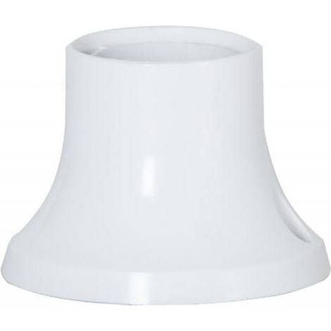Portalampada E27 a vite dritto, bianco