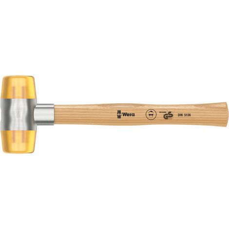 100 Mazzuoli con testa in cellidor,  7 x 60 mm (1/4)