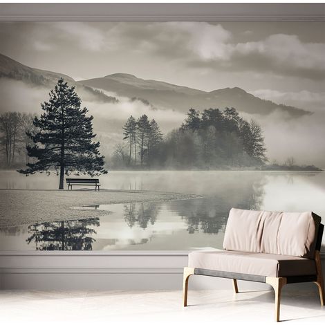 Papier peint autocollant avec imprimé pour décoration intérieure pour rénovation a motif Paysage romantique 312x219 cm (1/5)