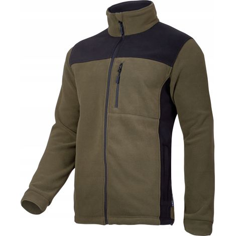 Fleece-Sweatshirt. Khaki-Schwarz, „S“, CE, Lahti (1/3)