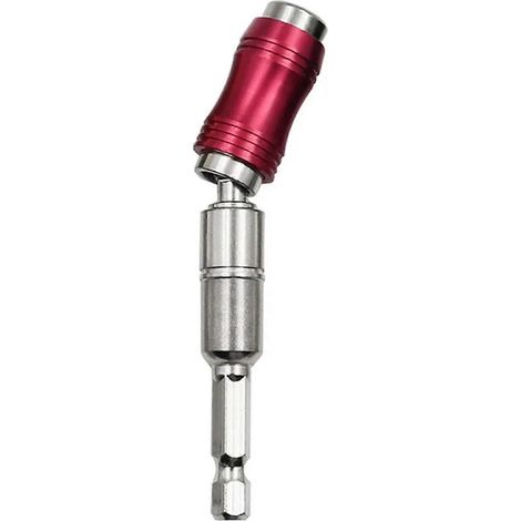 Embouts de tournevis magnétiques hexagonaux 1/4", rallonge d'angle 0-20°, porte-embout à changement rapide, foret pointu, tige 1/4", rouge-AquaForge (1/3)