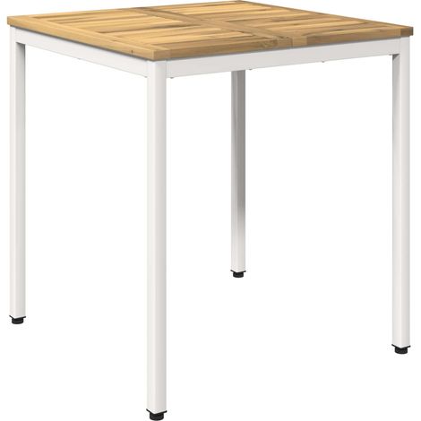 Tavolo da cena da giardino Bianco 70 x 68,5 x 75 cm vidaXL